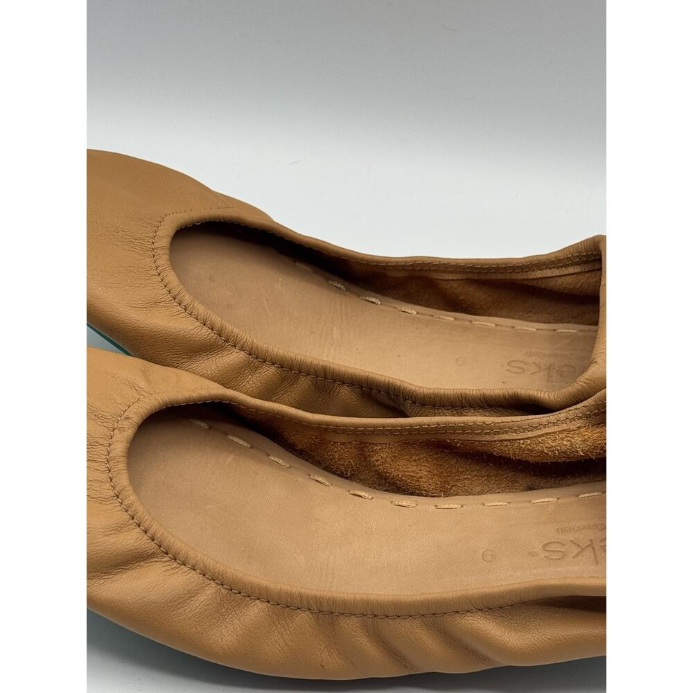 Tieks Gavrieli Ballet Flats Sz 9 M Camel Tan Nappa Leather Foldable Shoes Travel - Picture 9 of 16